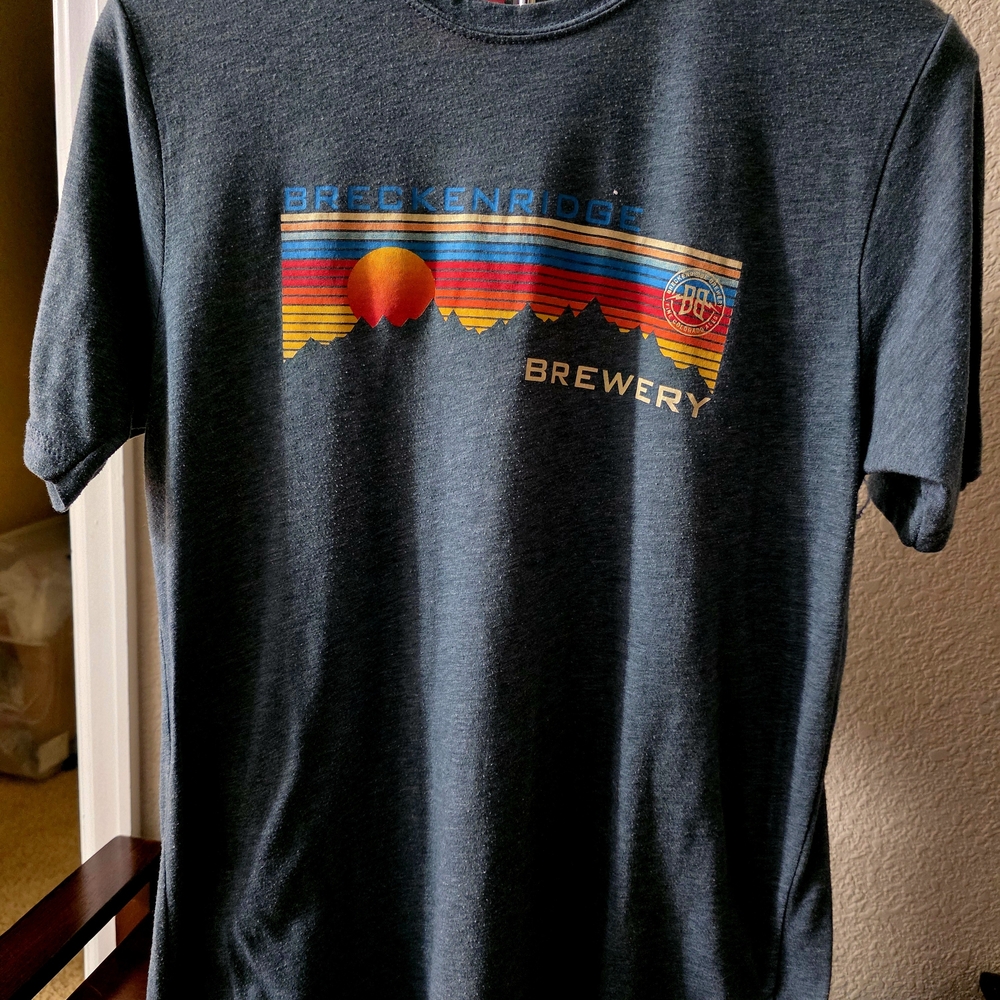 Breckenridge Brewery Charcoal Tee with Sunset Graphic